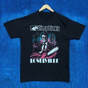 Limp Bizkit Loserville European Tour Art Nu Metal Band Tee L